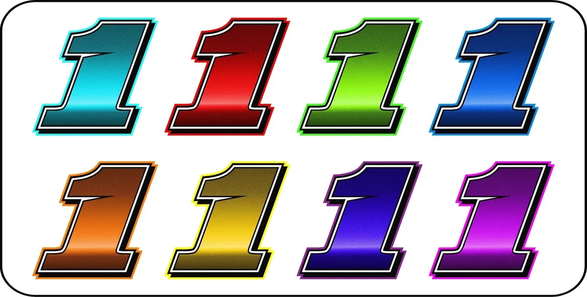 Race Car numbers Race Package 1 , IMCA, Late Model, Street Stock Graphics Decals