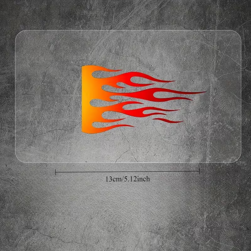 Flames Fire Hot Heat Sticker Decal – Right
