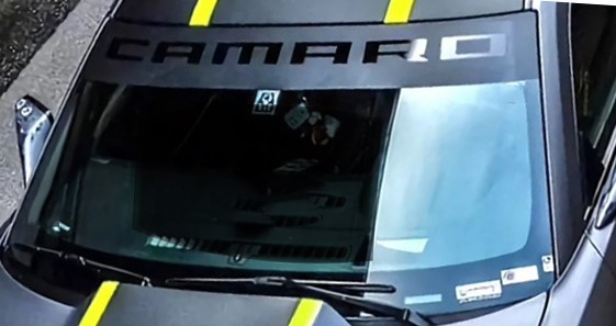 Reverse Cut Banner Designed to Fit Camaro Vehicles With Application tool