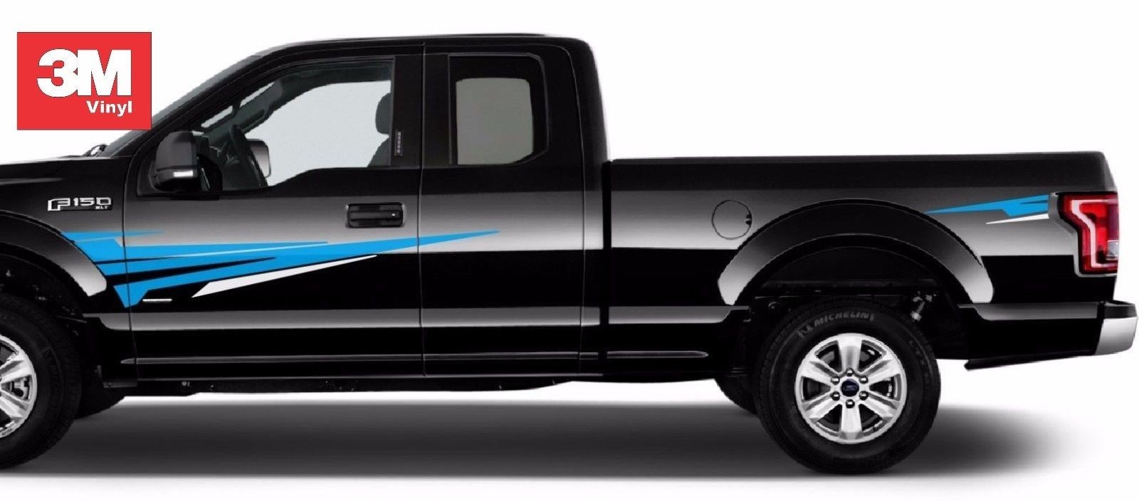 Apollo 2 Color Decal 3M Vinyl Sticker Graphic Stripe Ford F150 15 2016 2017 2018