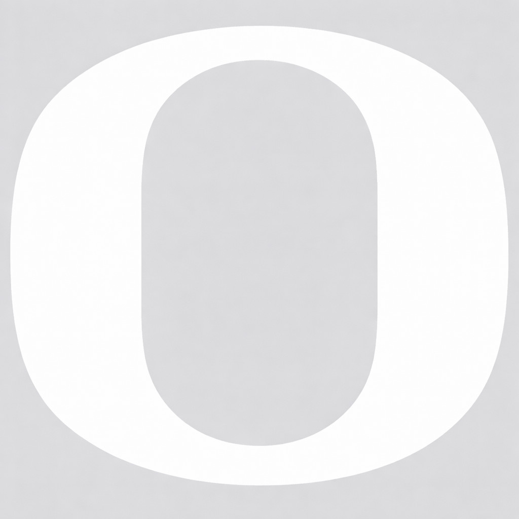 Oregon Style O Decal | Waterproof Oracal Vinyl | Multi Color Sizes | Football