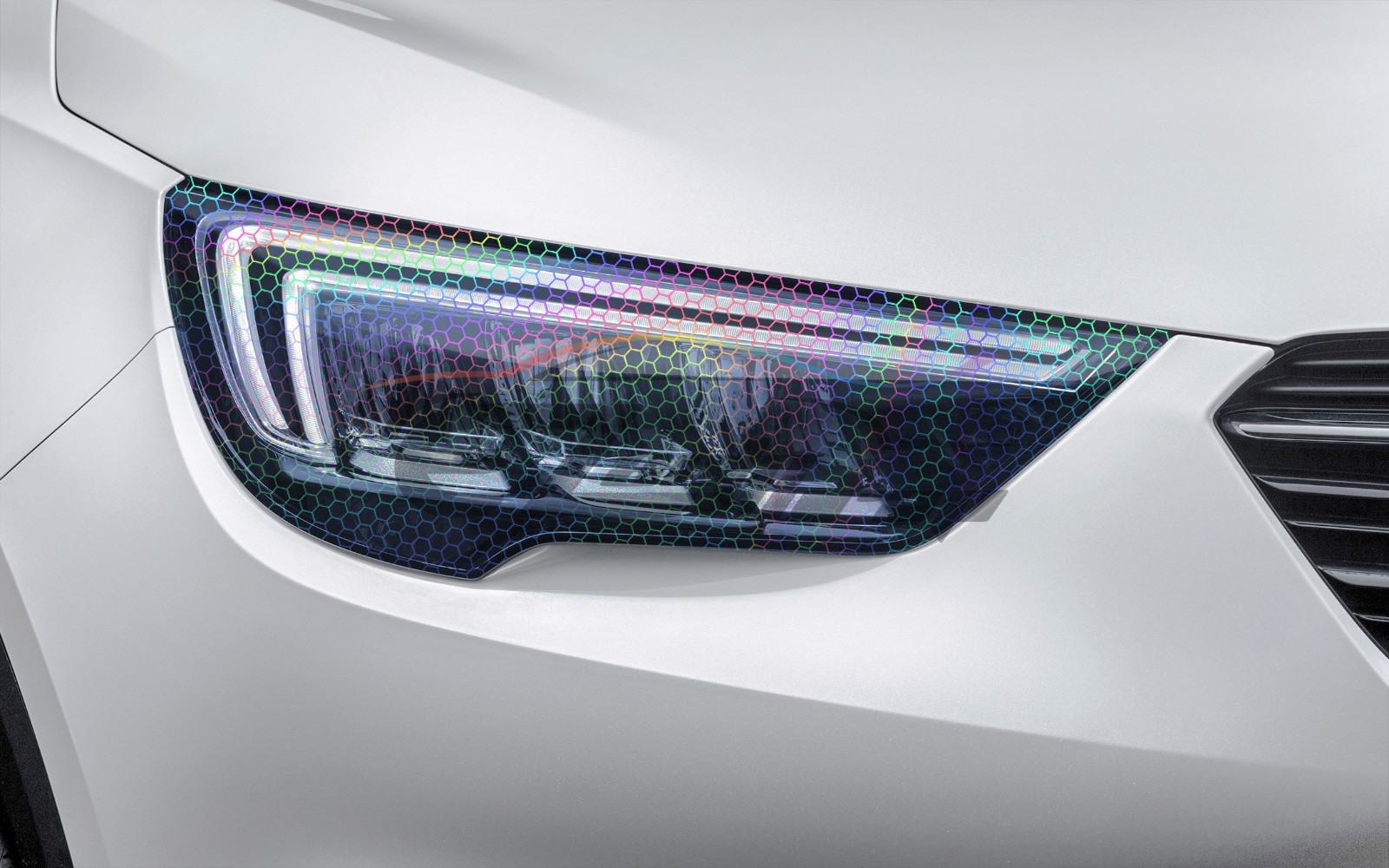 Headlight Hex Holographic Gloss Light Blue Taillight Tint Film Fog Honeycomb