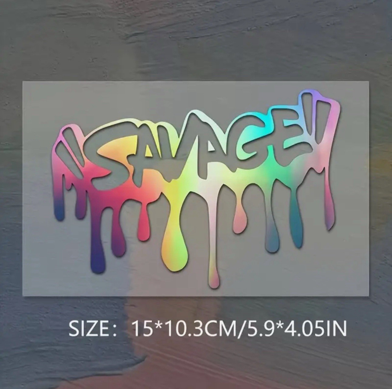 SAVAGE MULTICOLOR PAINT SPLATTER DRIP 6” INCH Vinyl Decal Sticker 1PC