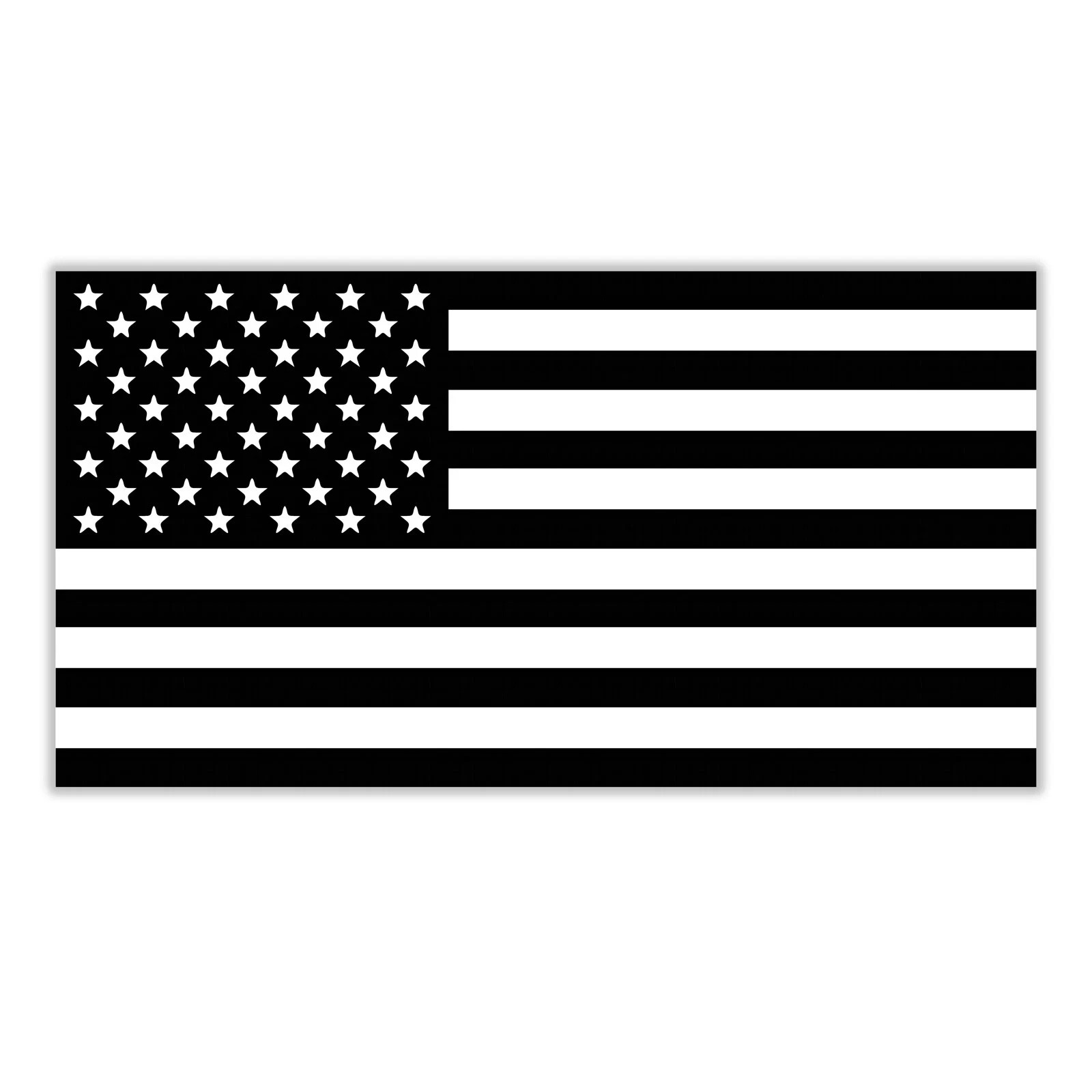 Black and White American Flag USA Decal Sticker 3M Military Army Car Helmet