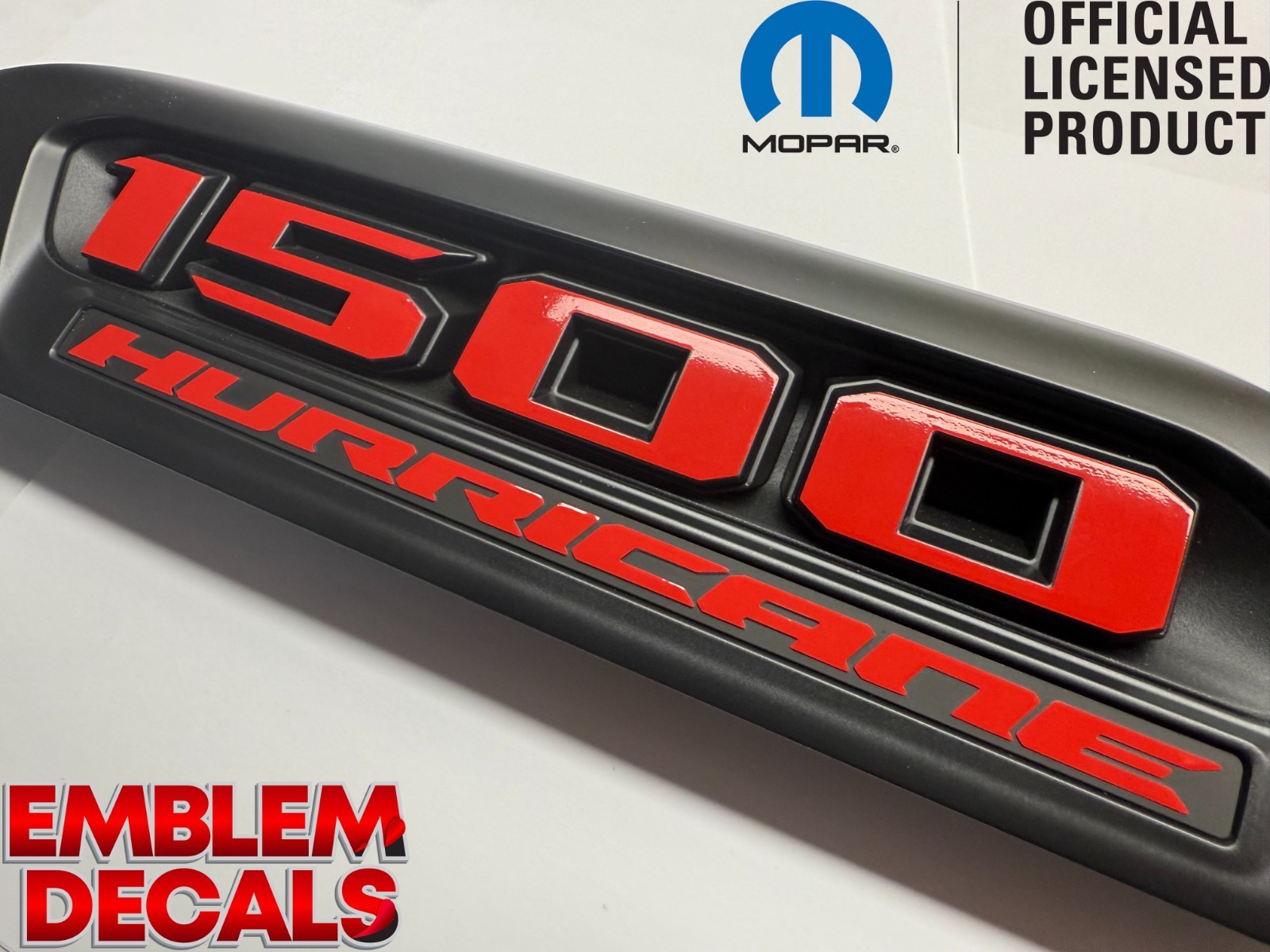 2026 RAM ” 1500 HURRICANE ” Standard Hood Emblems Overlay Decal Twin Turbo