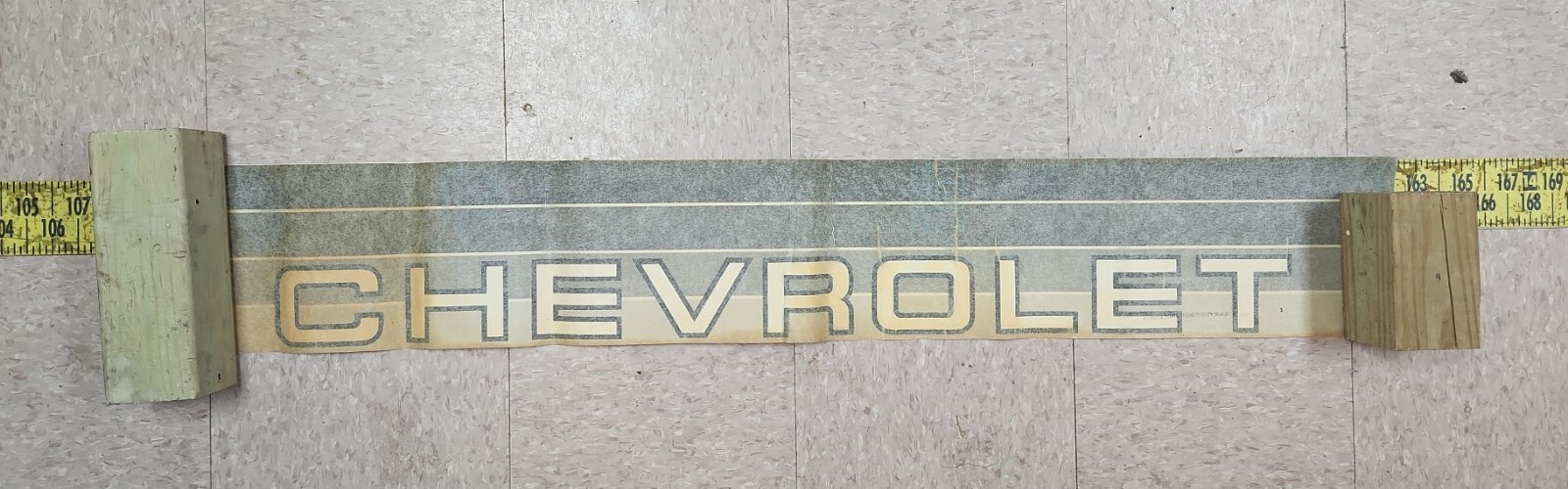 New OEM GM Stripe Tape “Chevrolet” #15561110 1986-1991 Chevrolet (529)