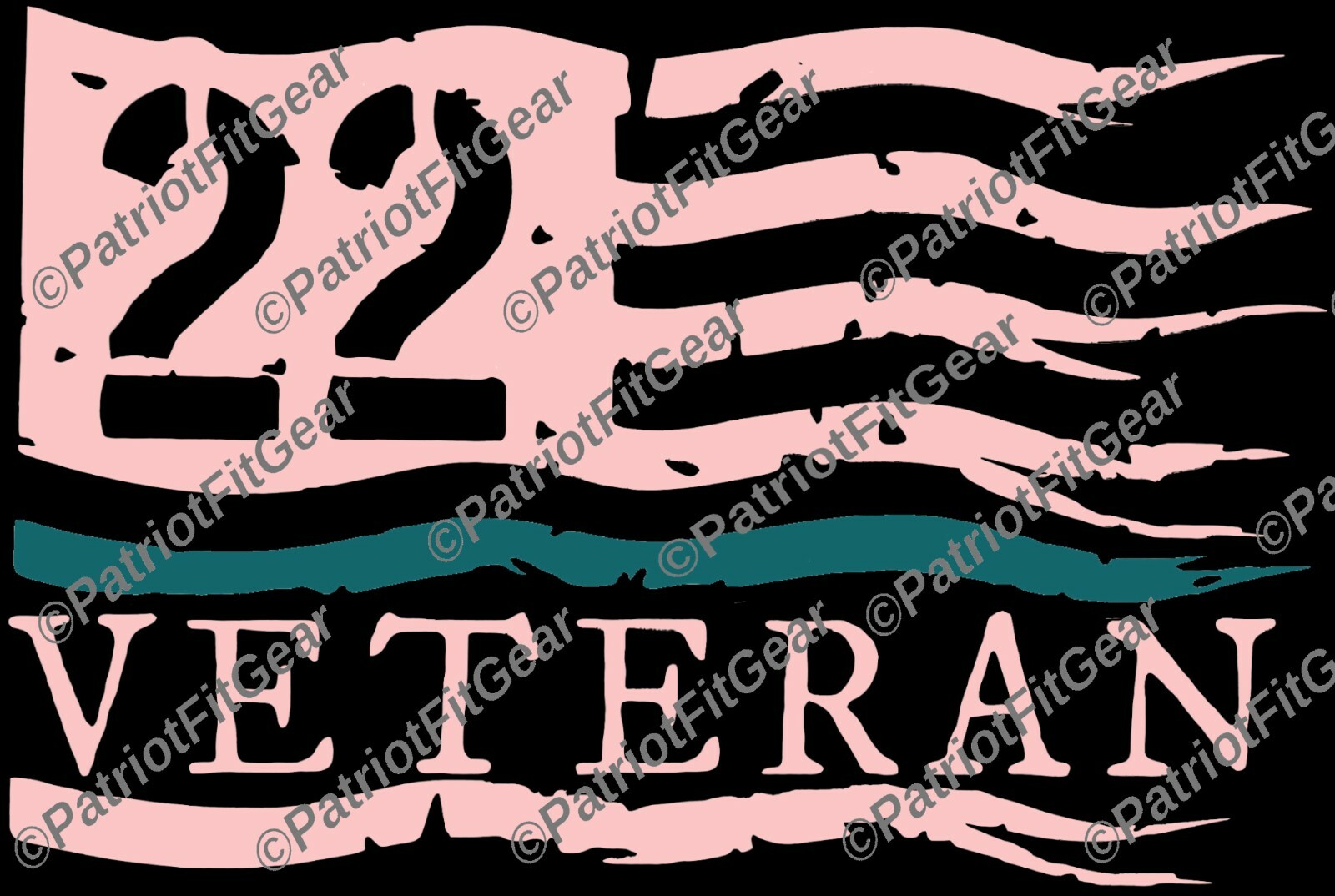 Veteran 22,Flag,PTSD The War Within,Military,Support Our Troops,Vinyl Decal