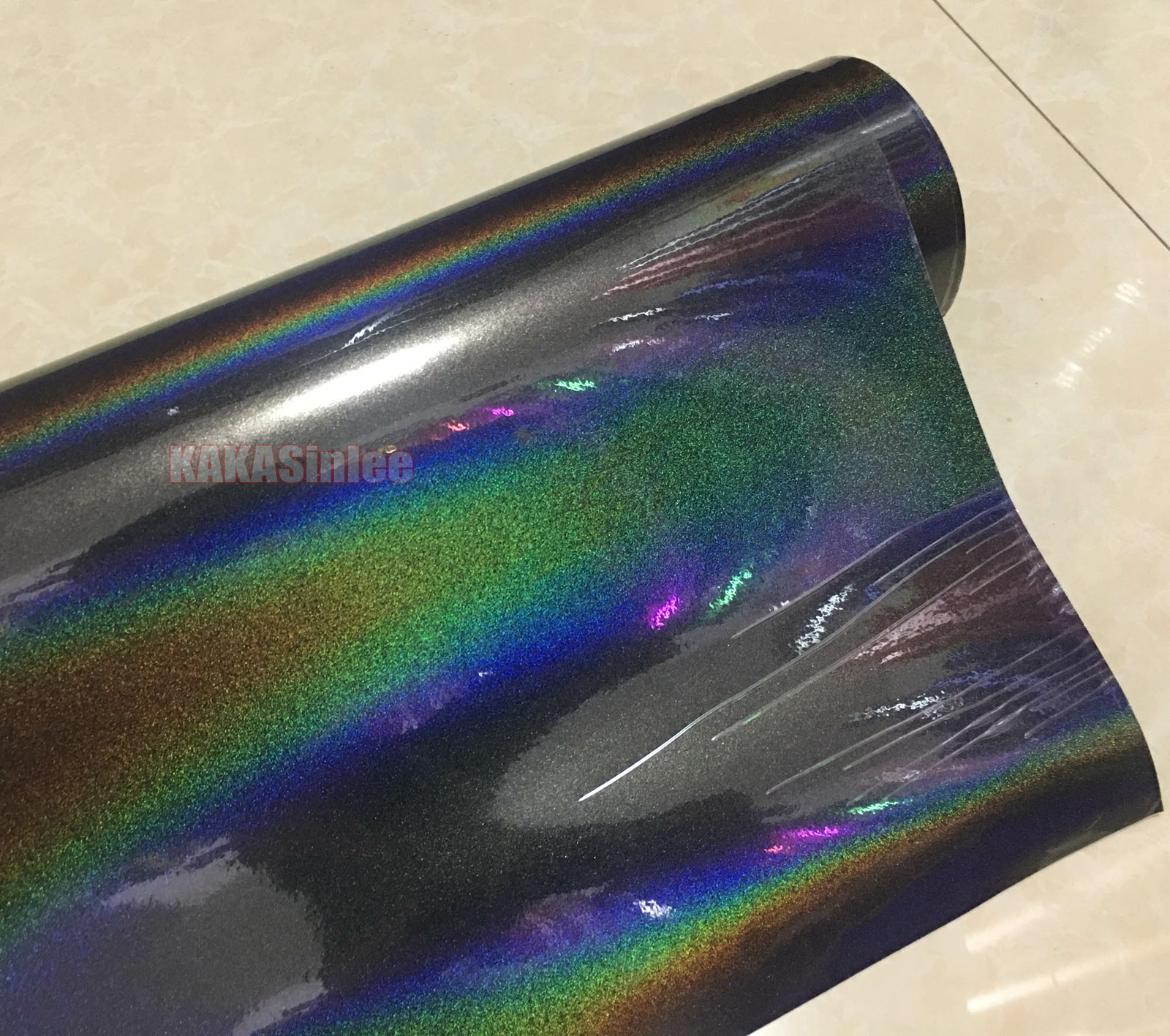 Laser Iridescent – Chameleon Pearl Metal Chrome Entire Car Vinyl Wrap Sticker AX