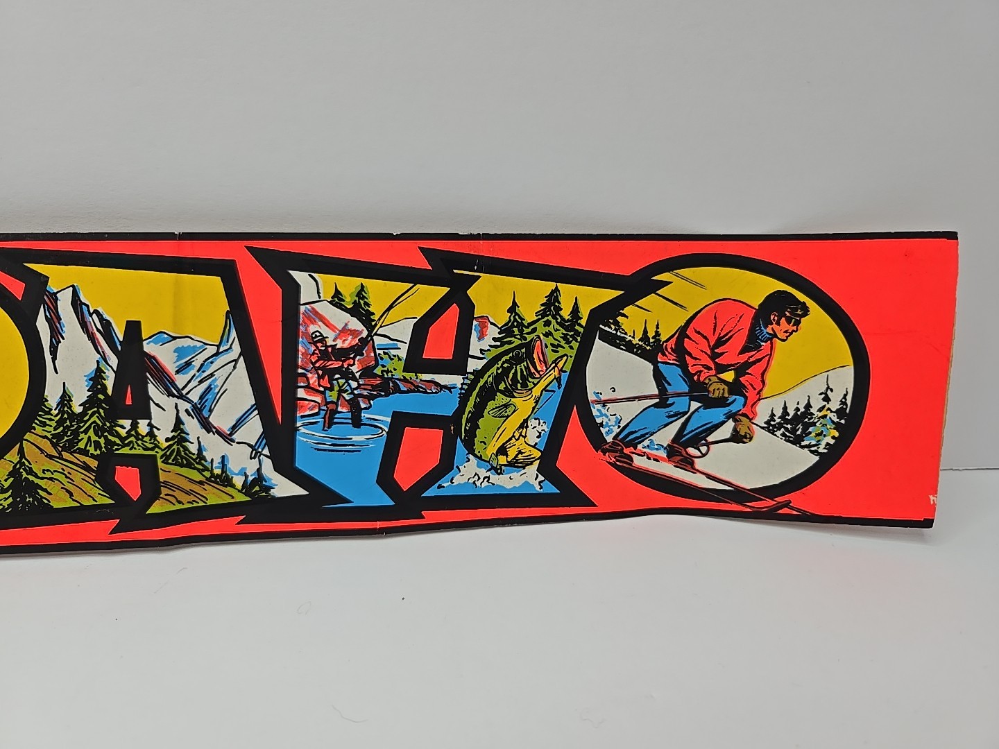 Vintage Idaho State Travel Bumper Sticker Decal 14.5 x 3 Inch Rare