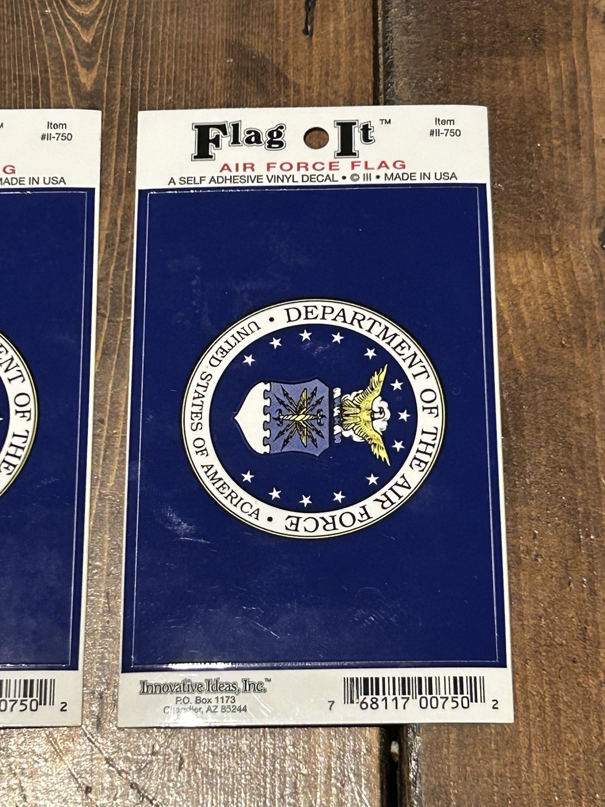 Flag It Self Adhesive Vinyl Decal US Air Force Flag Made In USA Lot Of 2