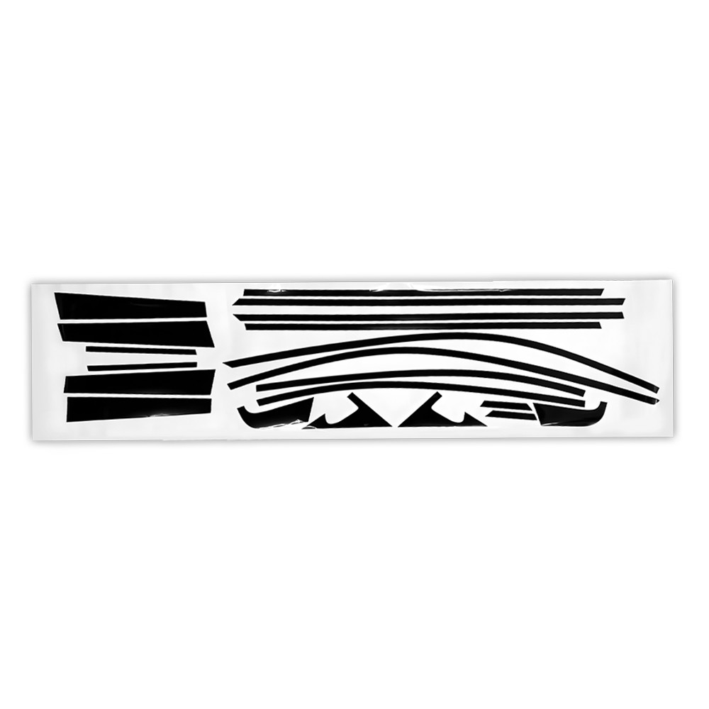 1Set For Honda Accord 2008-2012 GLOSSY BLACK Window Overlay Cover Trim Stickers