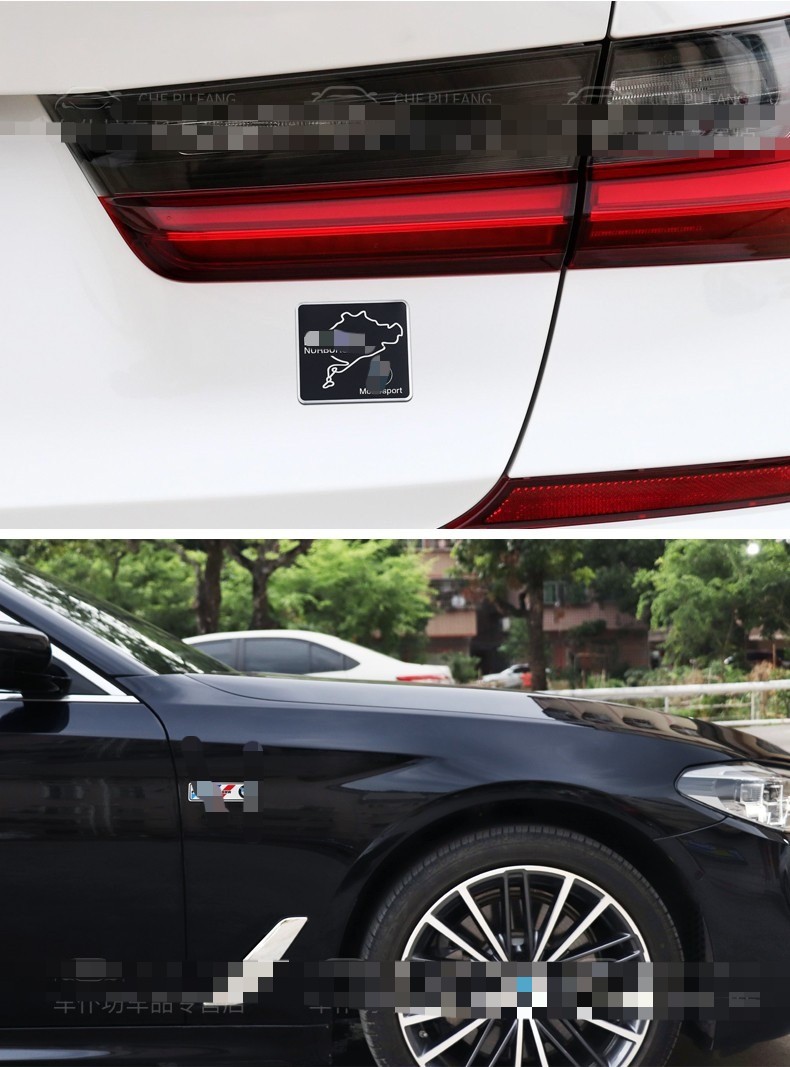 For BMW Fender Side Emblem M Metal Badge Scratch-Resistant Sticker Decoration