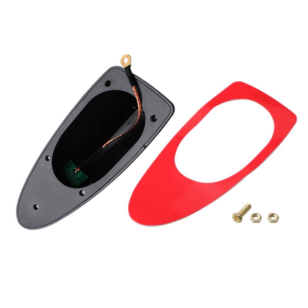 1/2x Car Antenna Roof Shark Fin Decor Aerial Auto Parts FM/AM Radio Accessories