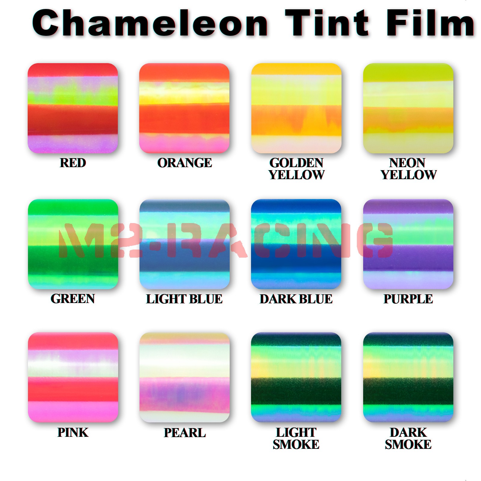 12″&16″ Neo Chrome Tint Purple Chameleon Headlights Taillight Film Vinyl Lights
