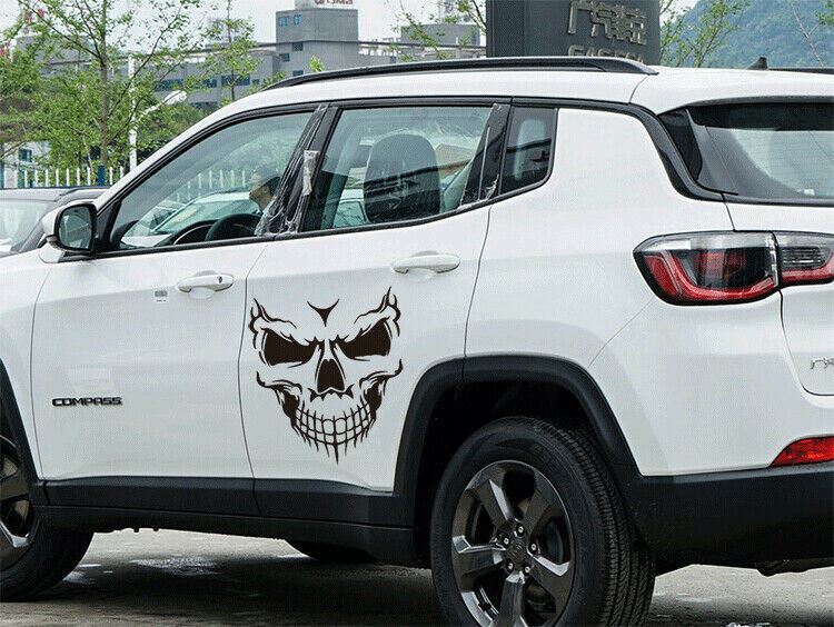 Skull Hood Decal Large 22″ Graphic Sticker for Truck Jeep Car Trailer Boat Vinyl