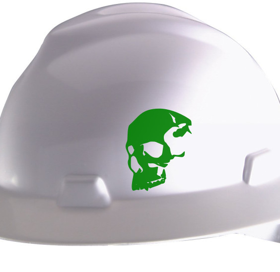 Skull (2) Hard hat decals Construction helmet decals, Contractor Sticker Skull#3