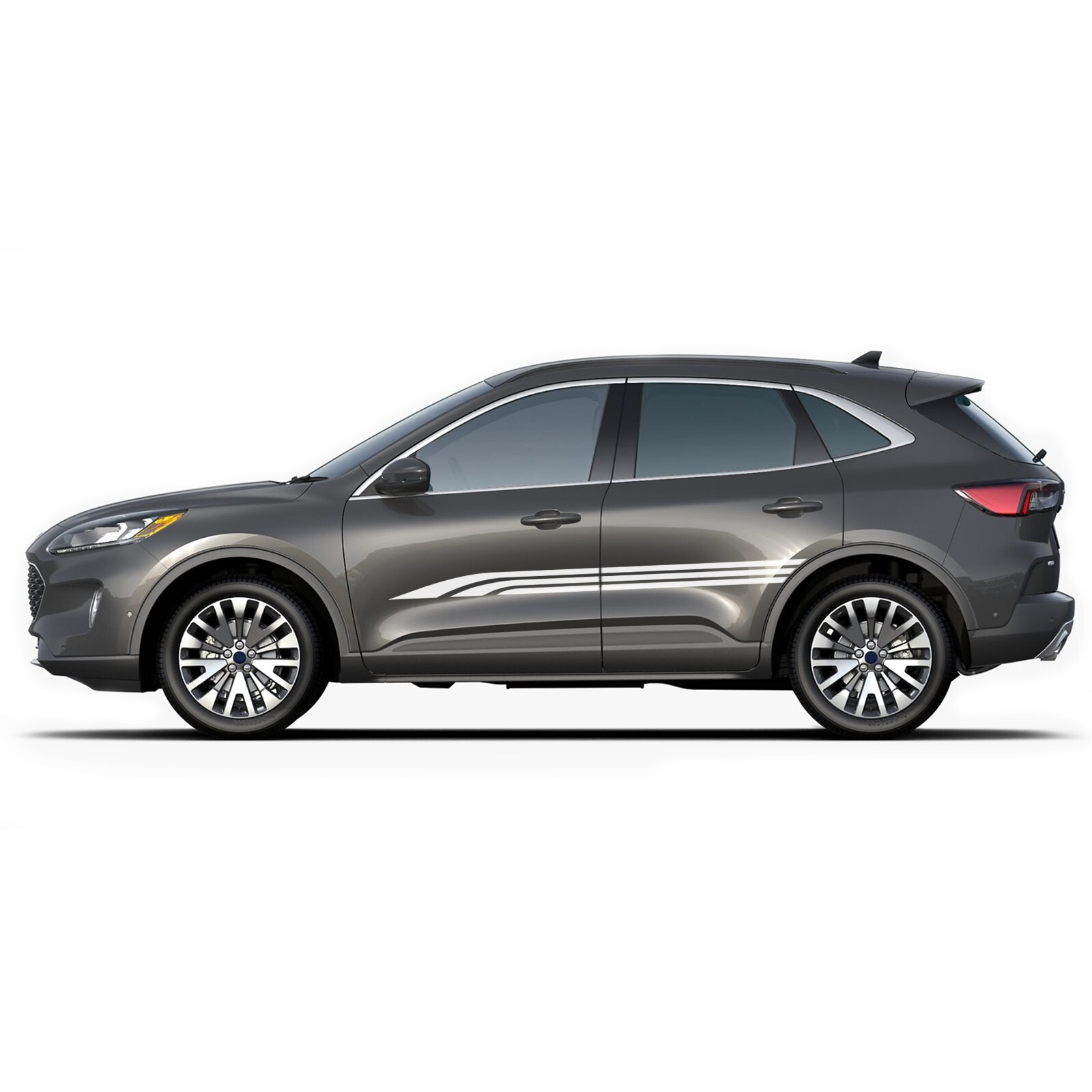 Triple side stripes stickers graphics decals compatible with Ford Escape