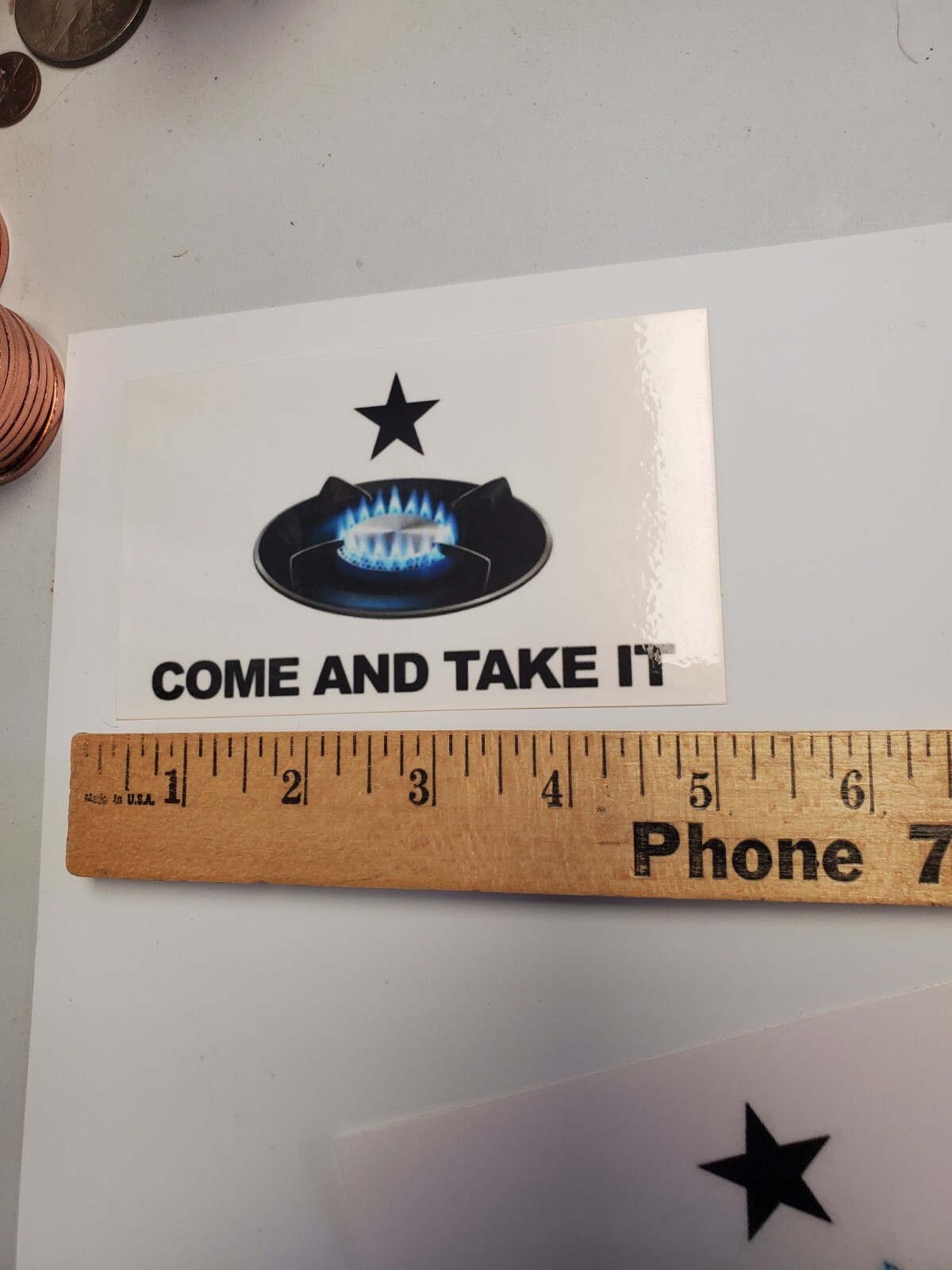 Come and Take It Flag Sticker Decal 2 PACK