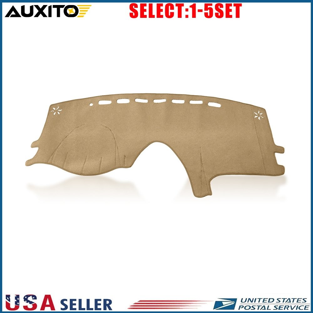 beige Dash Cover Mat for Toyota Sienna 04-10 Sunshade Anti-UV Dashboard Pad 1-5X