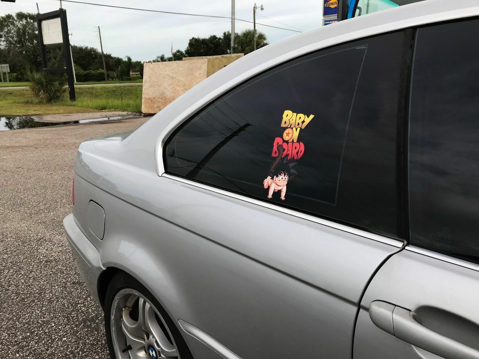 Baby Goku Baby on Board Bumper Sticker, Goku Dragon Ball Z Bumper Boy Sticker