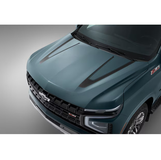 2022-2026 Chevrolet Tahoe Hood Stripe Decal Package Black 85581001 OEM NEW GM