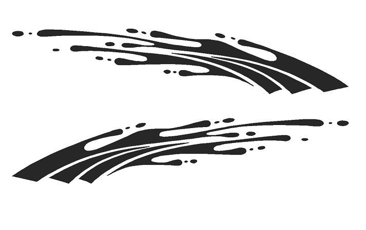 #A1258 DECAL VINYL GRAPHIC VEHICLE CAR TRUCK CROSS OVER SUV VAN SEMI MODERN AUTO