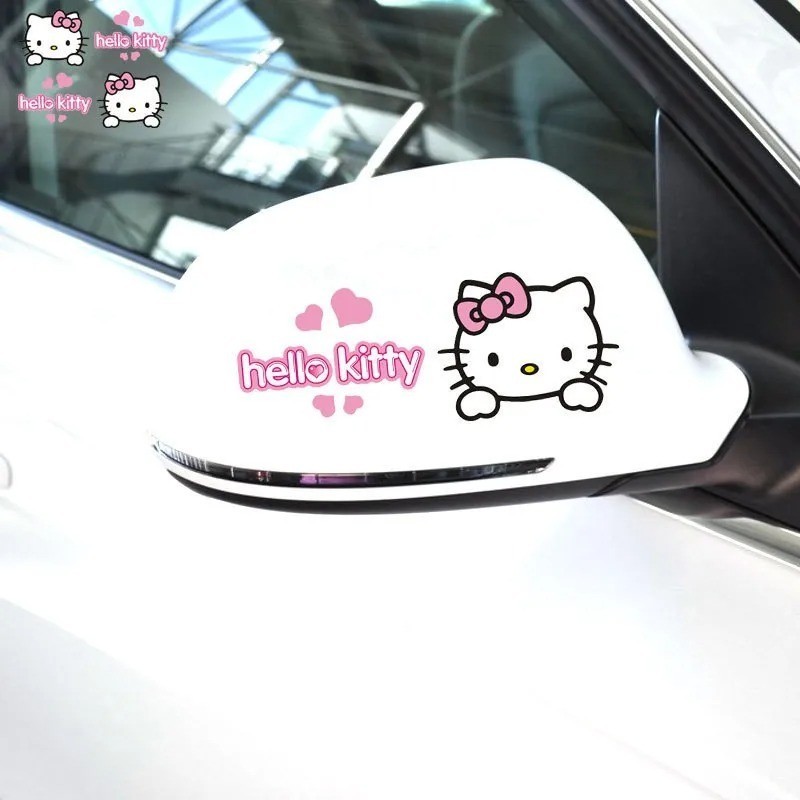 DIY Car Sticker Cartoon Cute Kitty Hood Vinyl Decal Canopy Body Auto Decors DIY
