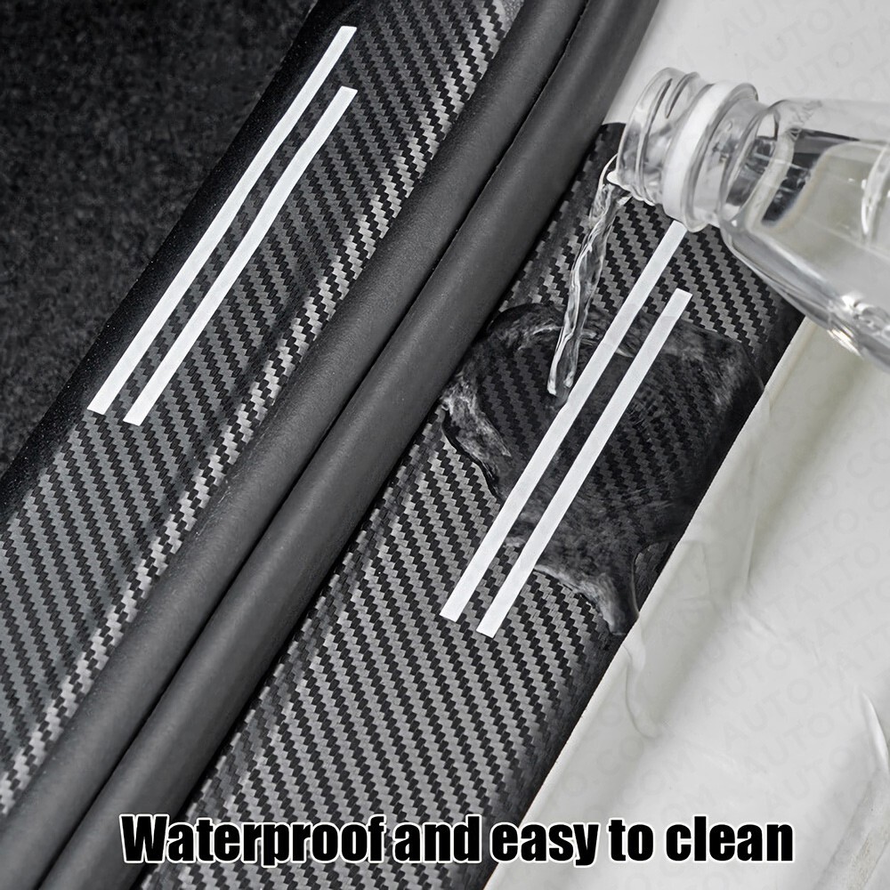 Universal Car Door Plate Sill Scuff Cover Anti Scratch Decal Sticker Protector