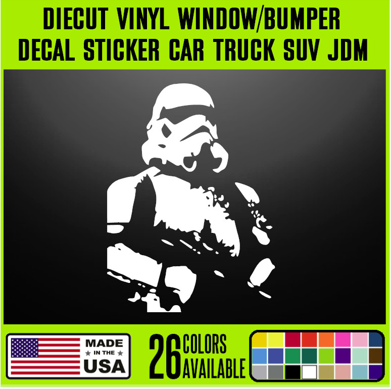 Star Wars storm trooper vinyl decal sticker Car Truck SUV {j105