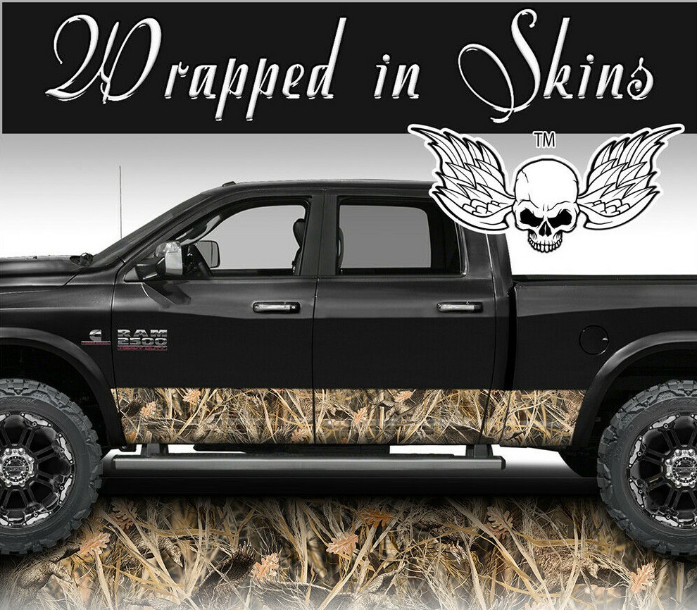 Tall Grass Duck Camo MATTE Rocker Wrap Vinyl Truck Wrap Camouflage #A11 13′