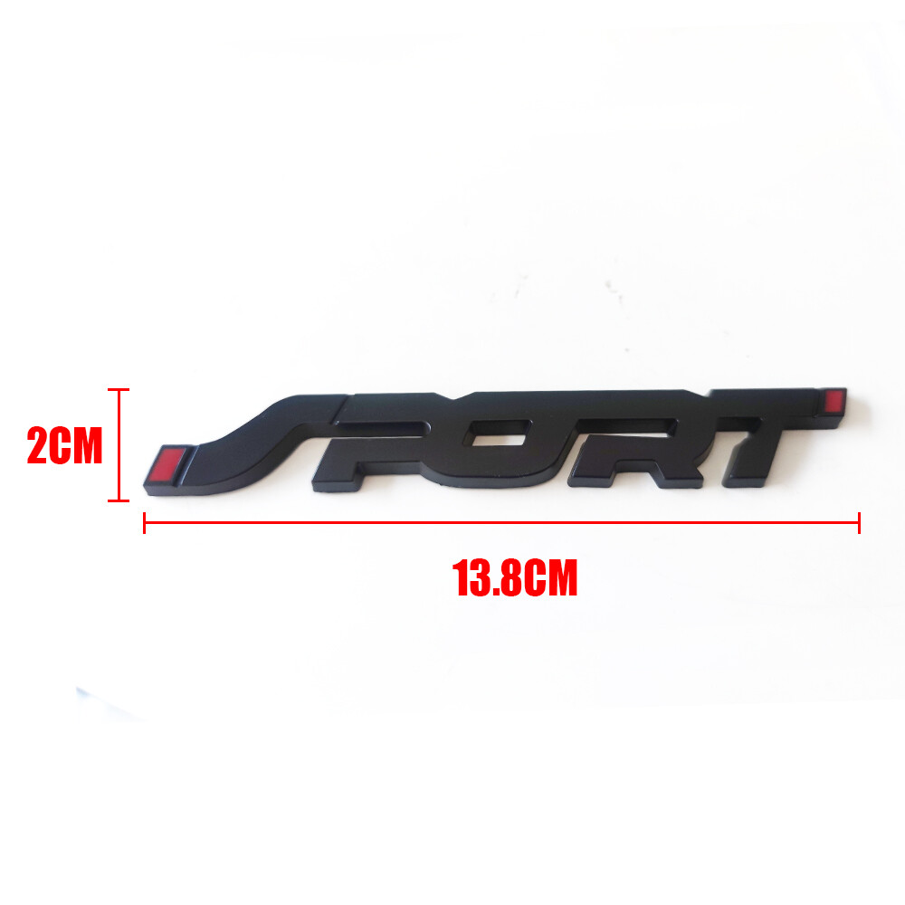 Car Trunk Racing Sport Logo Emblem Badge Decal Metal 3D Chrome Styling Sticker
