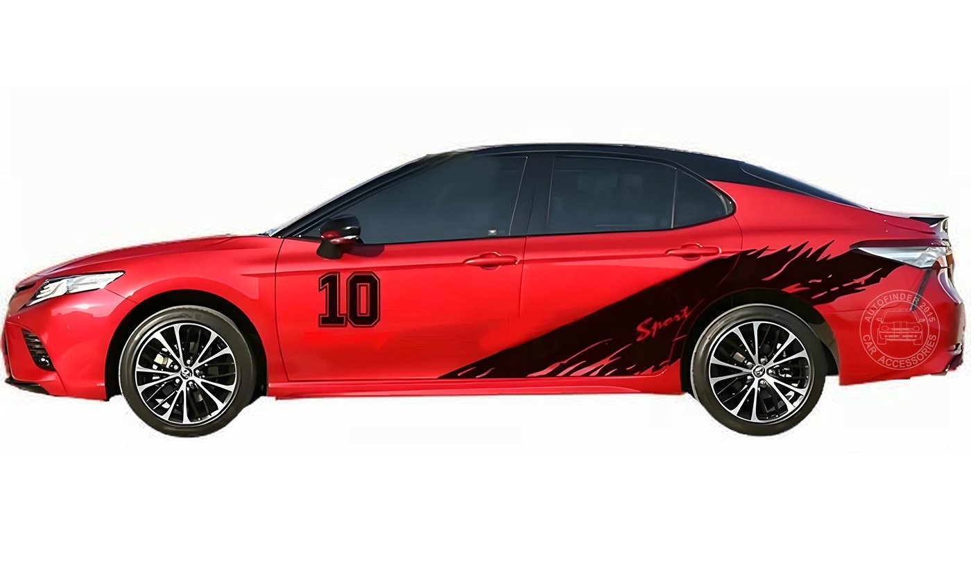 Graphics Motorsport Sticker Decal For Toyota Camry Corolla Racing Sport Stripes