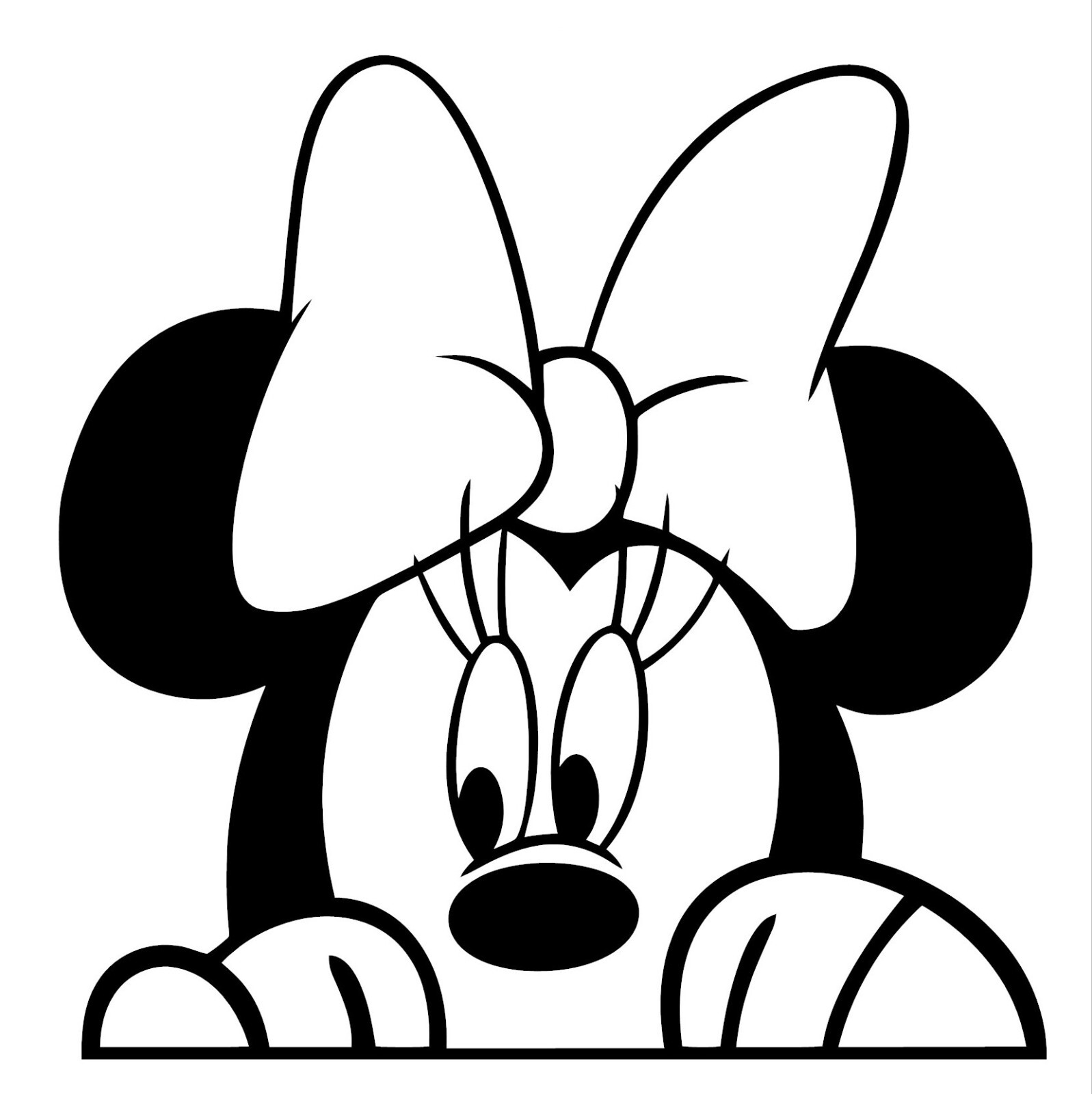 Mickey Minnie Mouse Head Vinyl Window Decal **YOU PICK** Size by Width