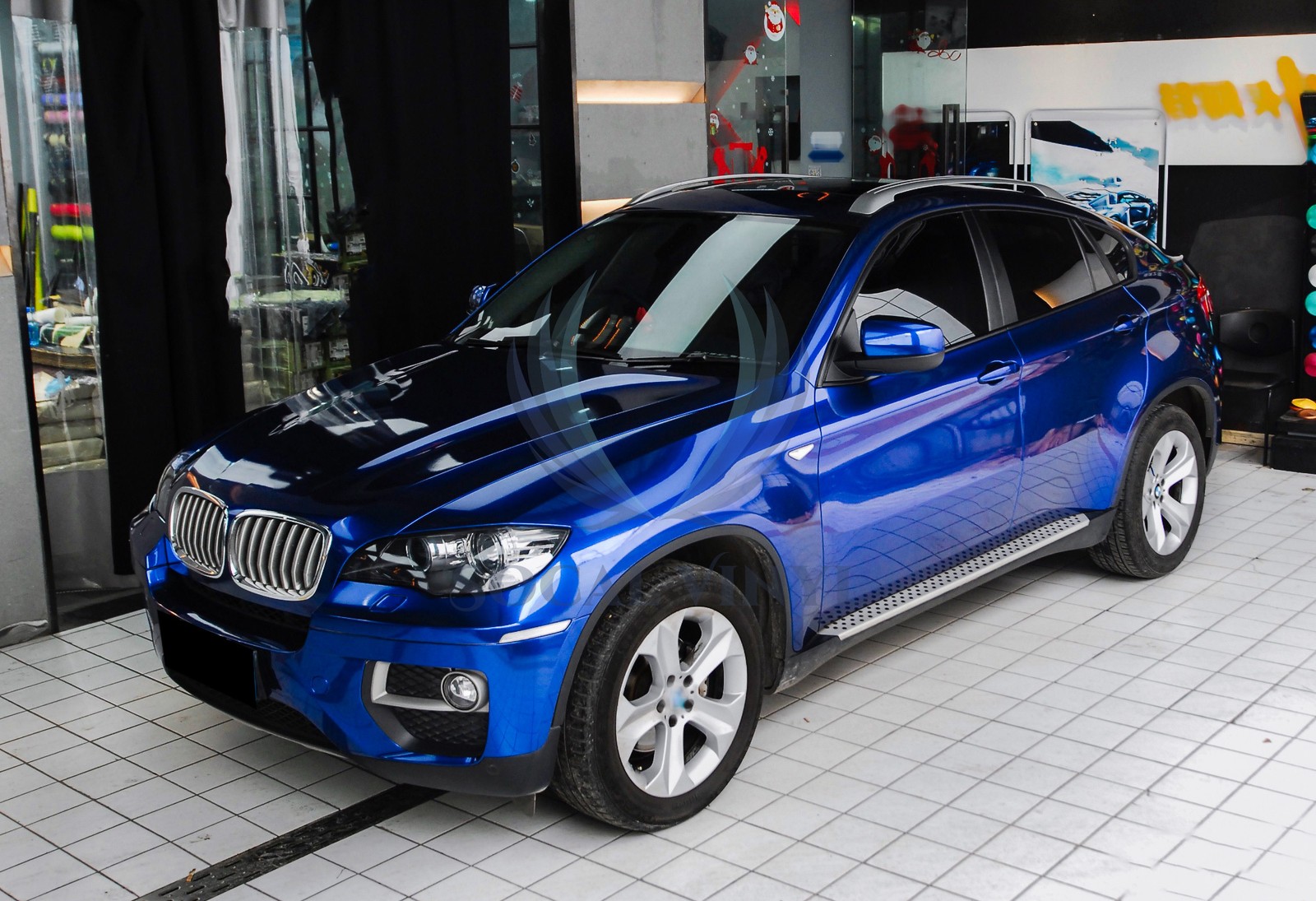 Gloss Metallic Sapphire Blue PPF TPU Paint Protection Film Dry Wet Vinyl Wrap