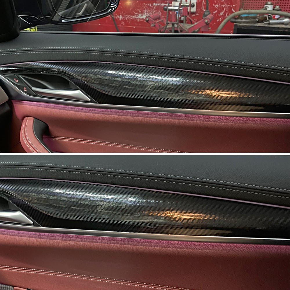 For BMW 5 Series G30 G31 18-23 5D Carbon Fiber Pattern Interior DIY Trim Decals