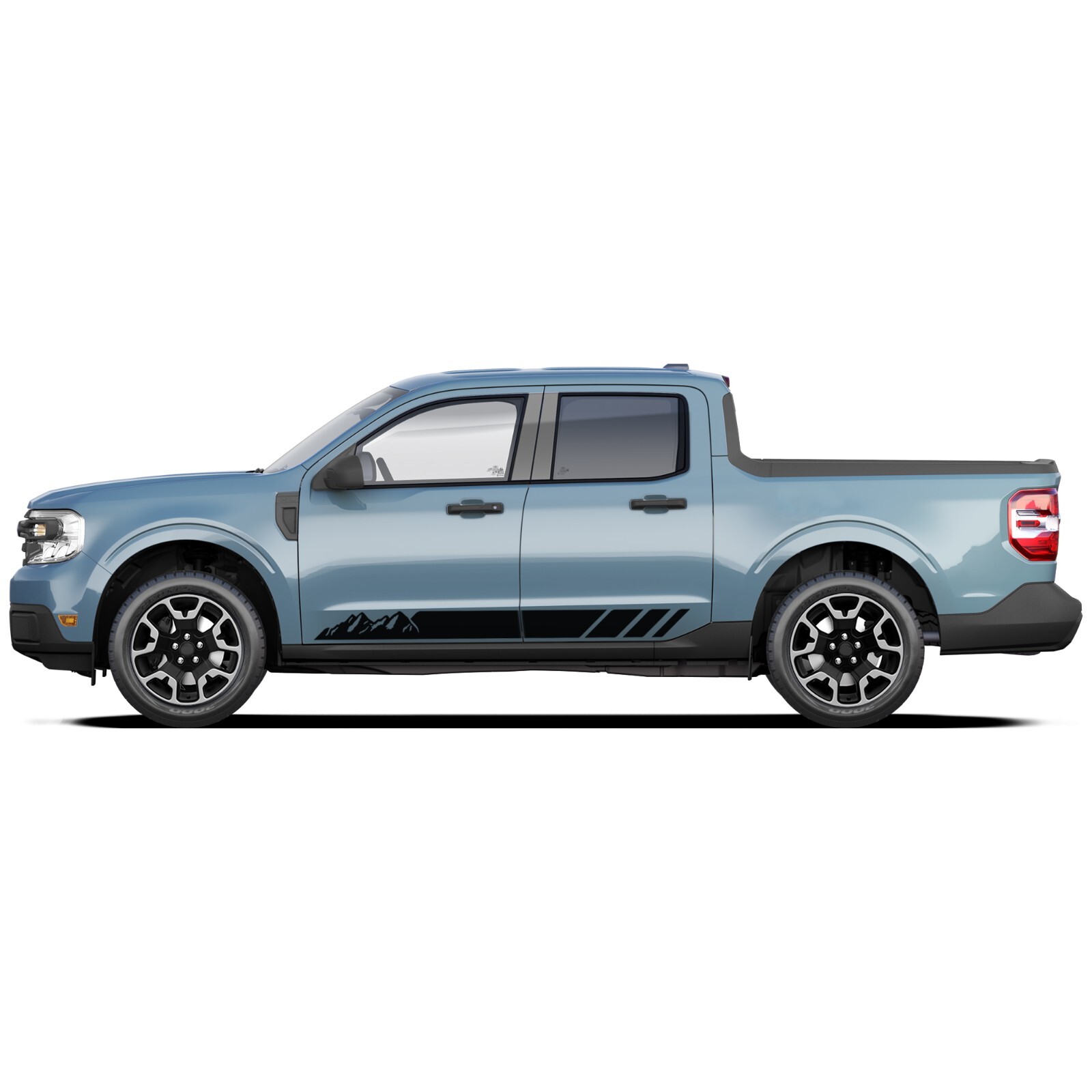 Mountain side stripes graphics stickers decals compatible with Ford Maverick