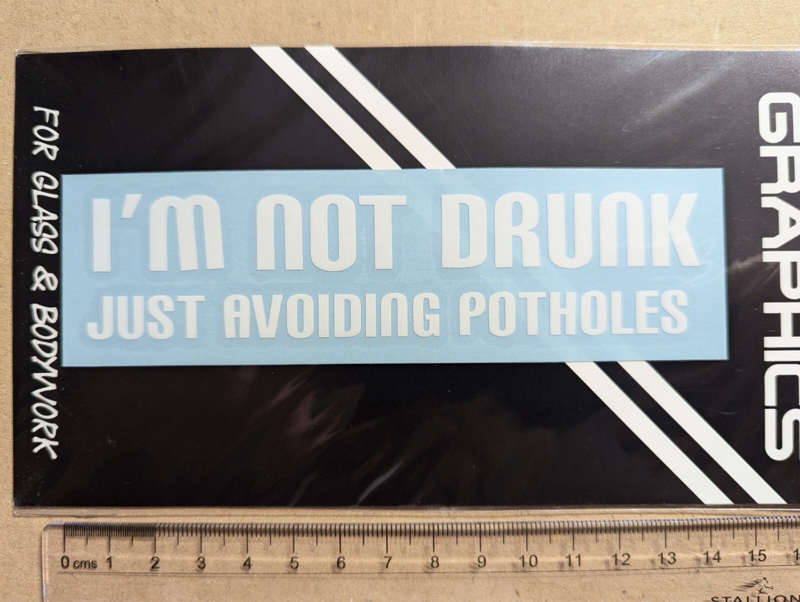 I’m not Drunk Funny Sign Car Van Vinyl Bumper Sticker Decal Emblem Window