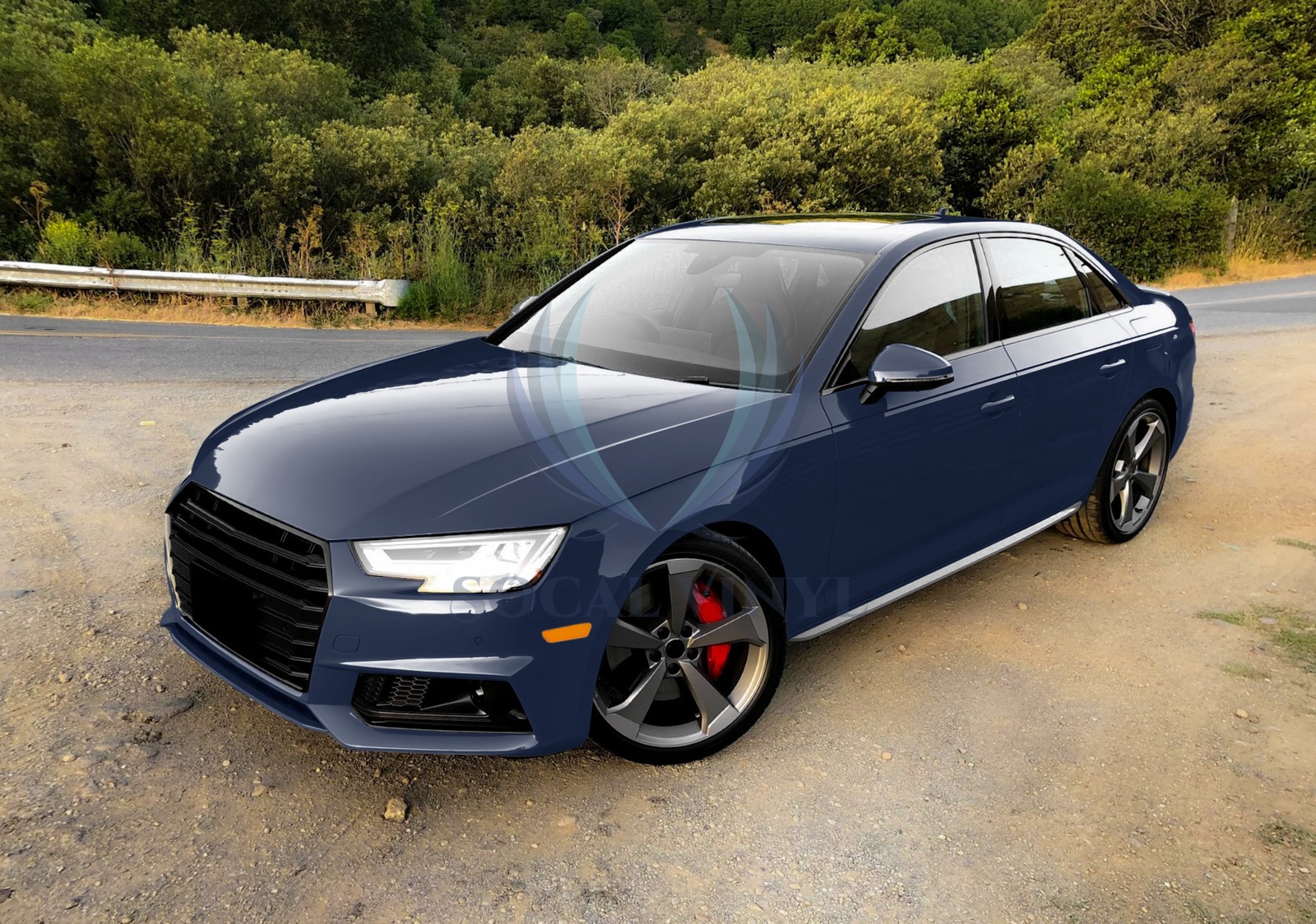 ESSMO PET Super Gloss Midnight Blue Vehicle Vinyl Wrap Decal Sheet Like Paint