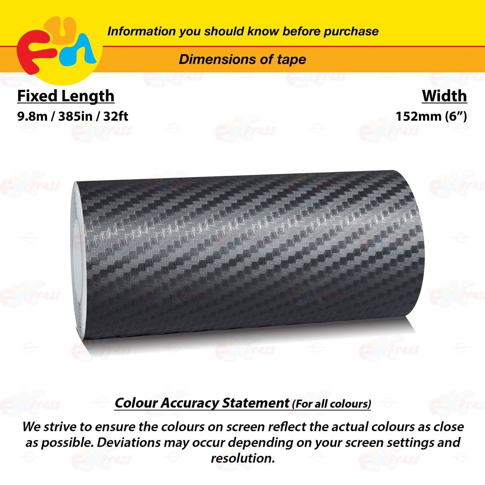 CARBON FIBER BLACK 6″ 152mm PIN STRIPE Car Model Streamline TAPE Vinyl Sticker