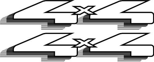 Vinylmark 4×4 Decals Fits 1997-1999 Ford F150 F250 F350 Truck – Black