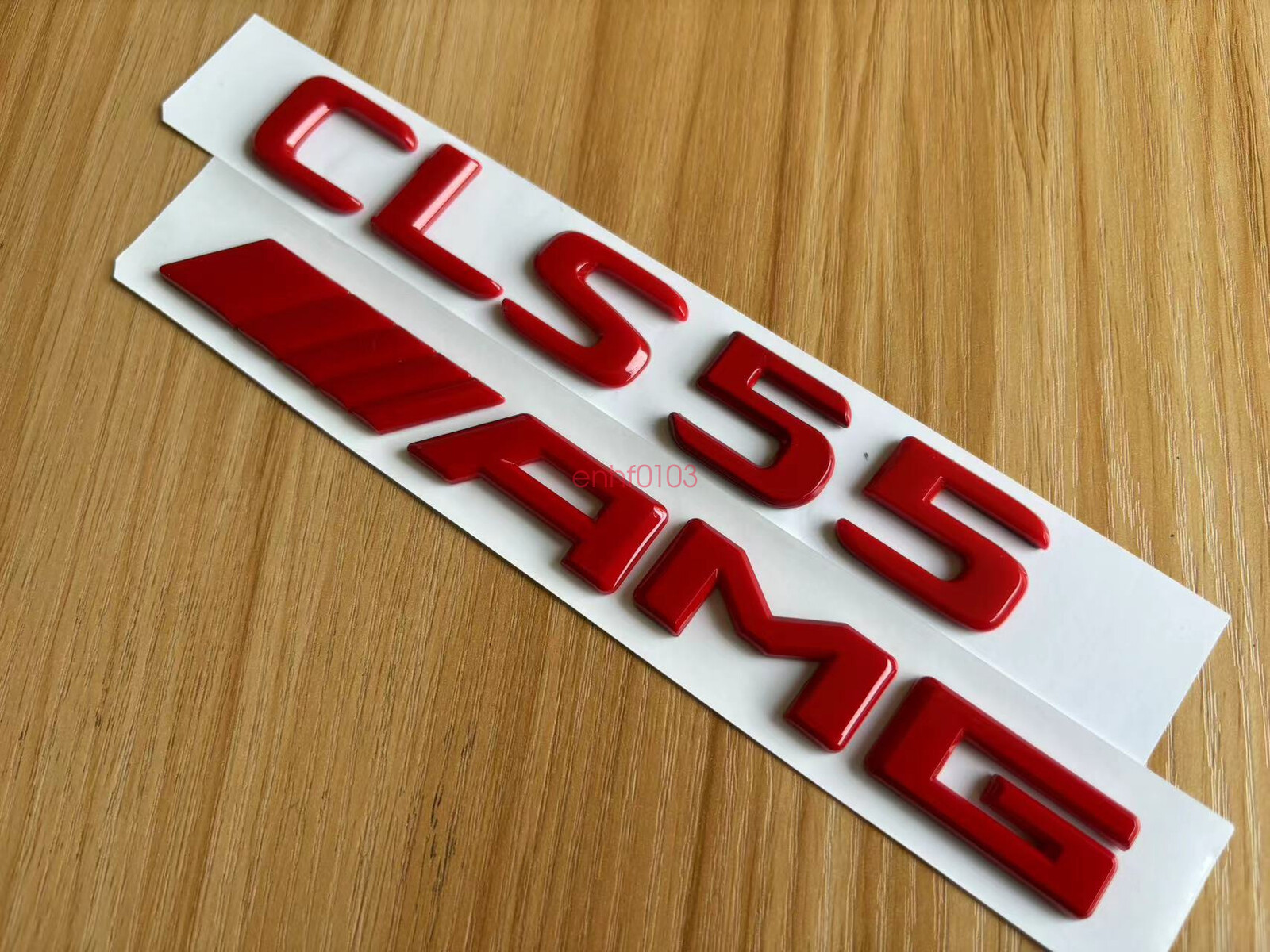 Gloss RED 3D CLS55 AMG Number Letters Rear Trunk Badge Emblem for Mercedes Benz
