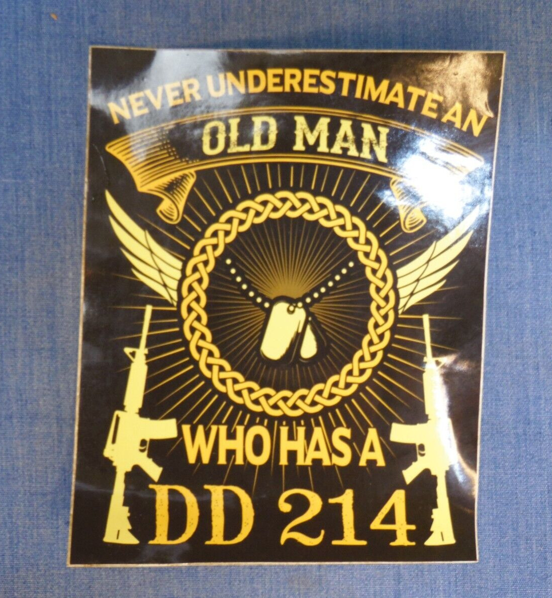 Vtg DD214 Alumni Decal Sticker Army Navy Air Force Marines Retired Veteran Vet