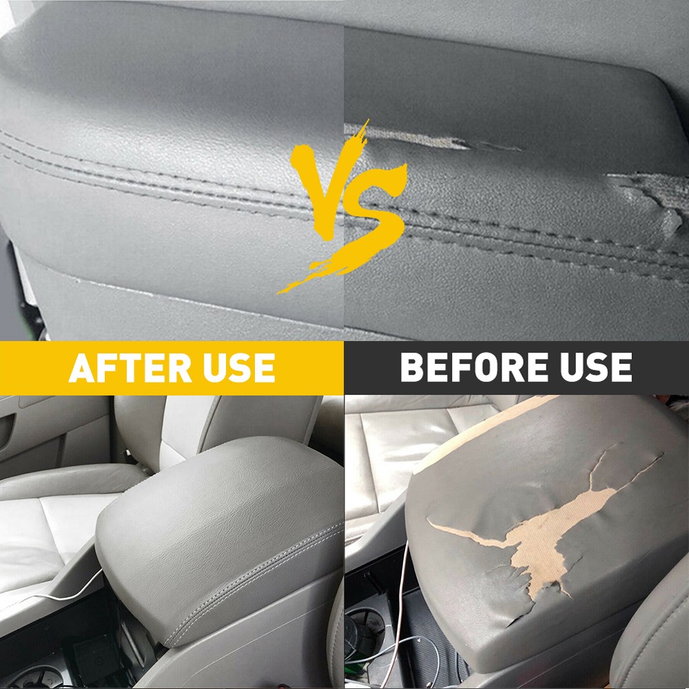 Set Front Rear Leather Door Panels / Console Lid Cover For Honda 2009-2015 Pilot