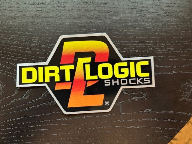 FABTECH DIRT LOGIC SHOCK Sticker 8″X4.5″ offroad utv ultra4 bitd score