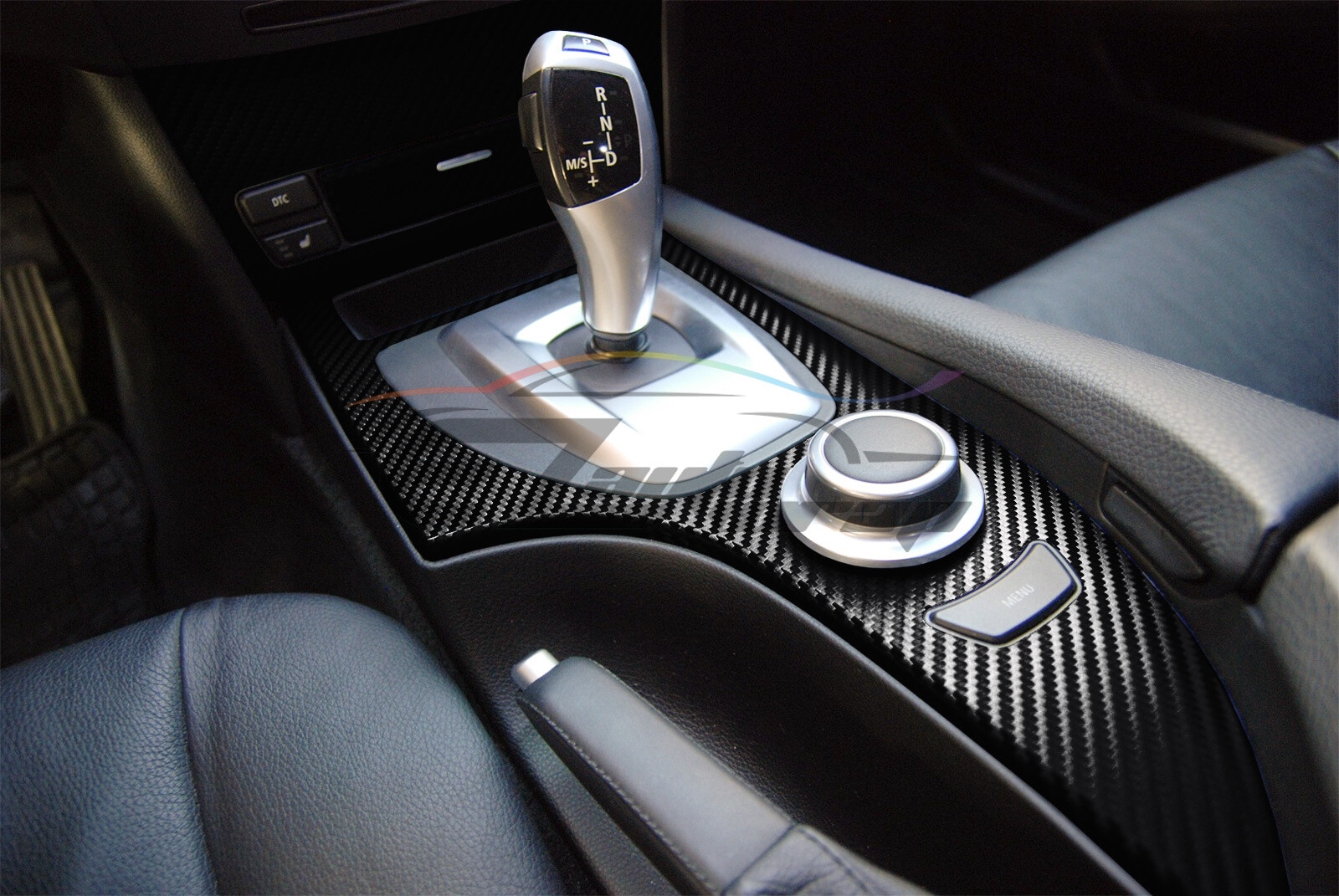 4D Carbon Fiber Black Version 2 Vinyl Wrap Sticker Bubble Free Air Release DIY