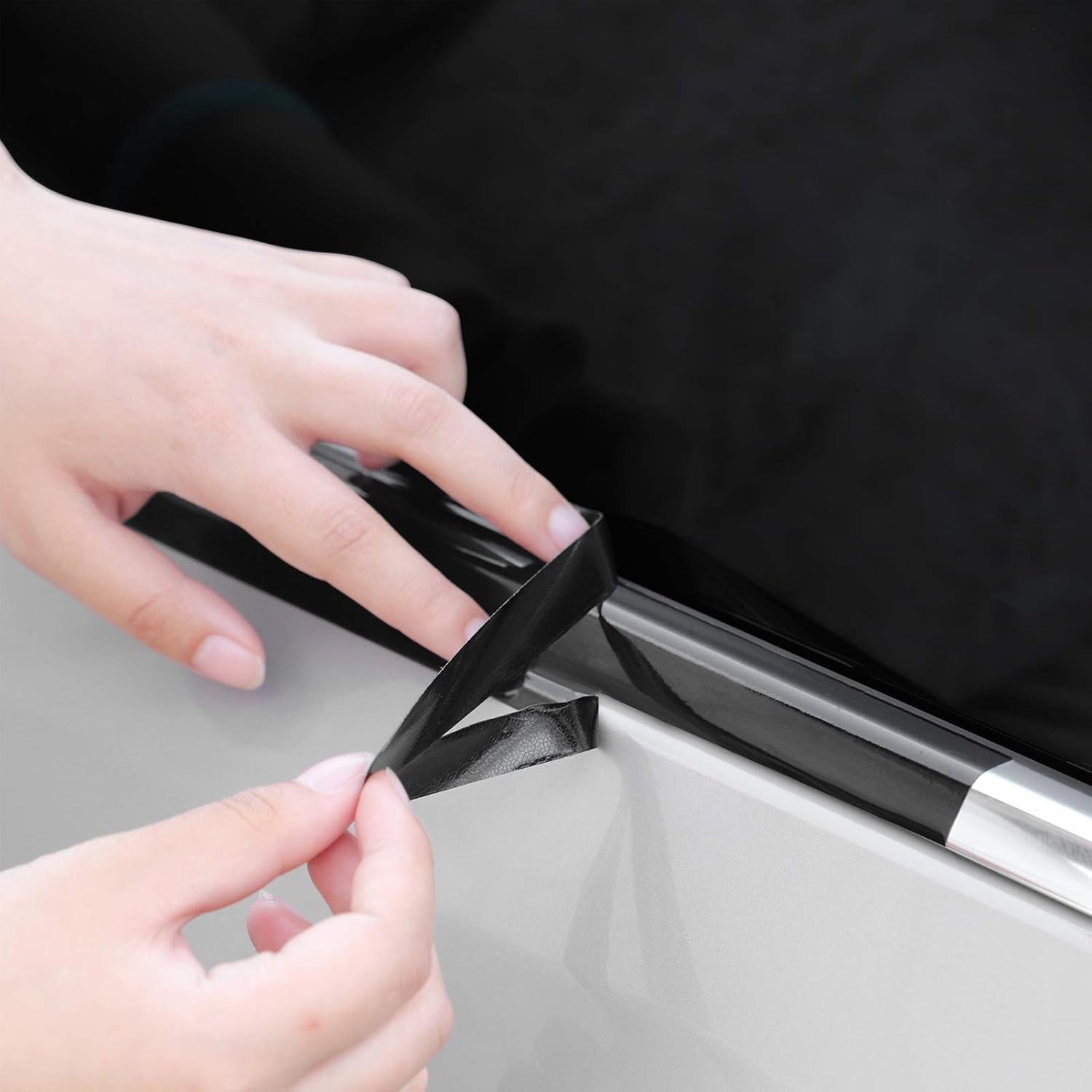 Versatile High Gloss Black Vinyl Wrap (2in x 30ft) – Chrome Delete Included