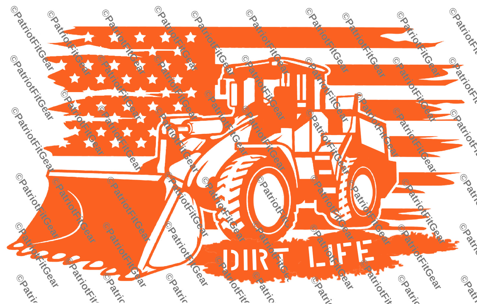 Dirt Life,Heavy Equipment Operator,Flag,Oilfield,Landscaping,Custom Vinyl Decal