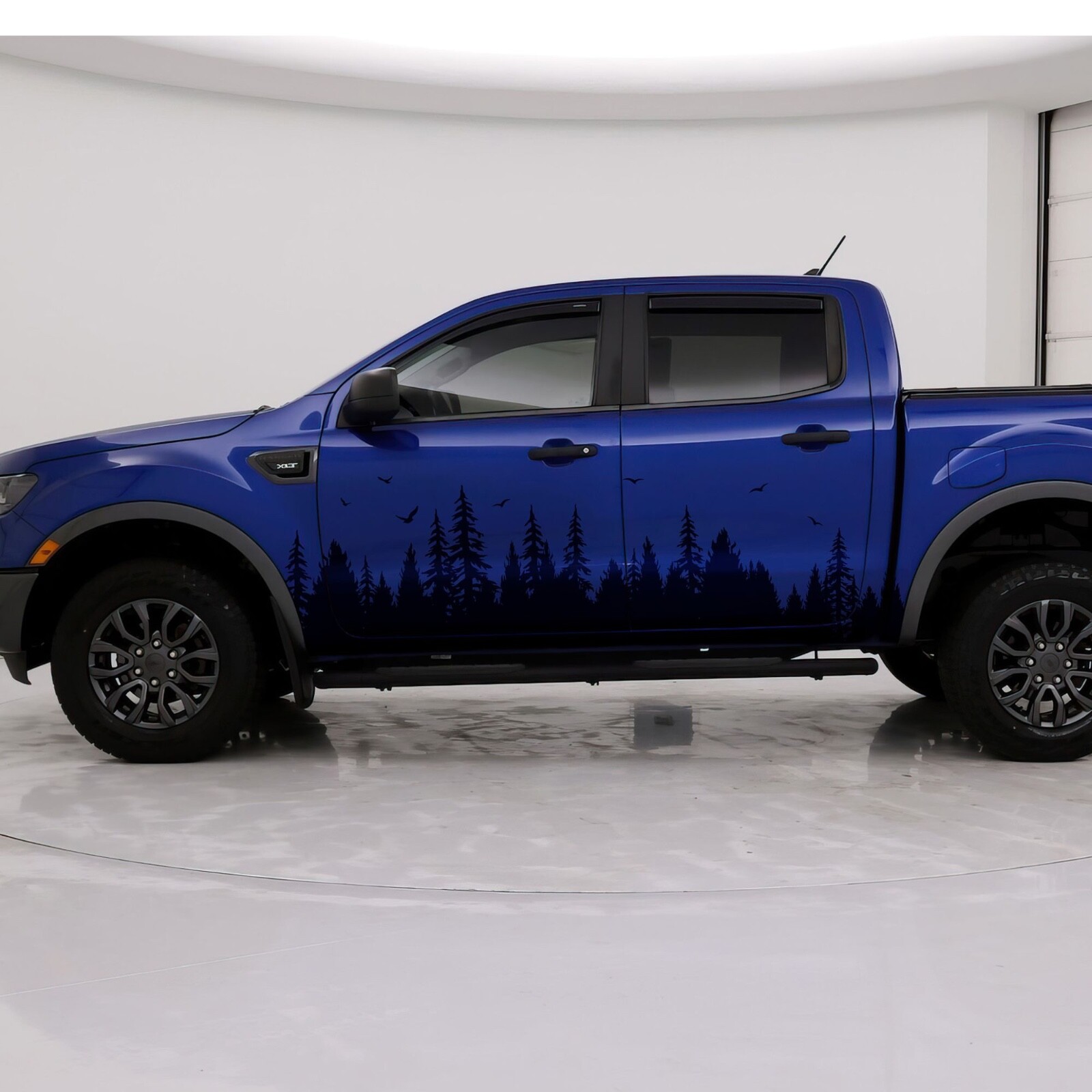 Overland Forest Woodland Off Road Truck Decal for 4Runner. Universal Fit.