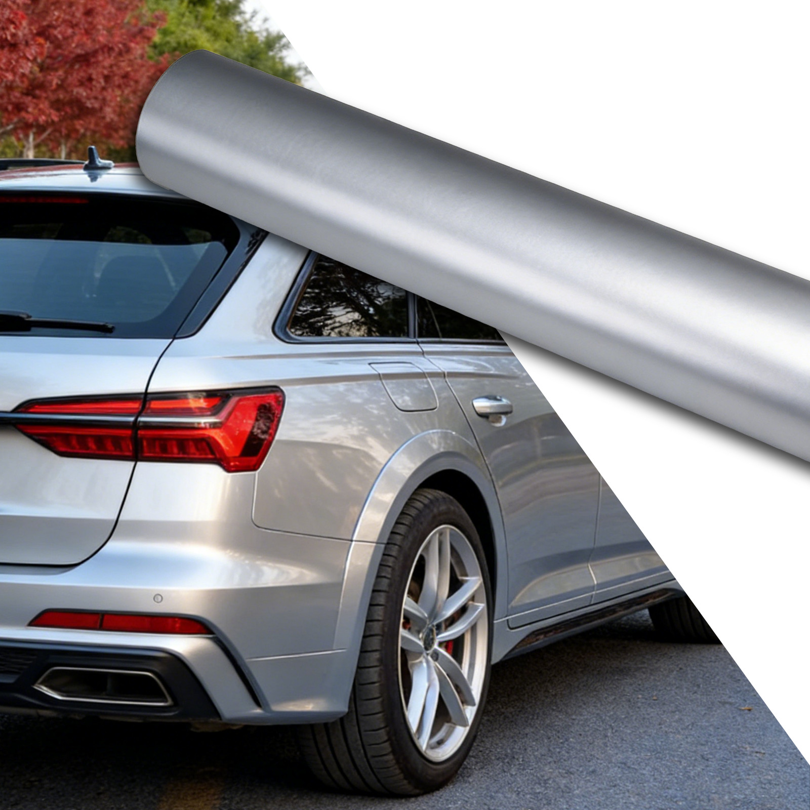12″ x 60″ Silver Chrome Mirror Vinyl Film Wrap Sticker Stretchable 1ft x 5ft