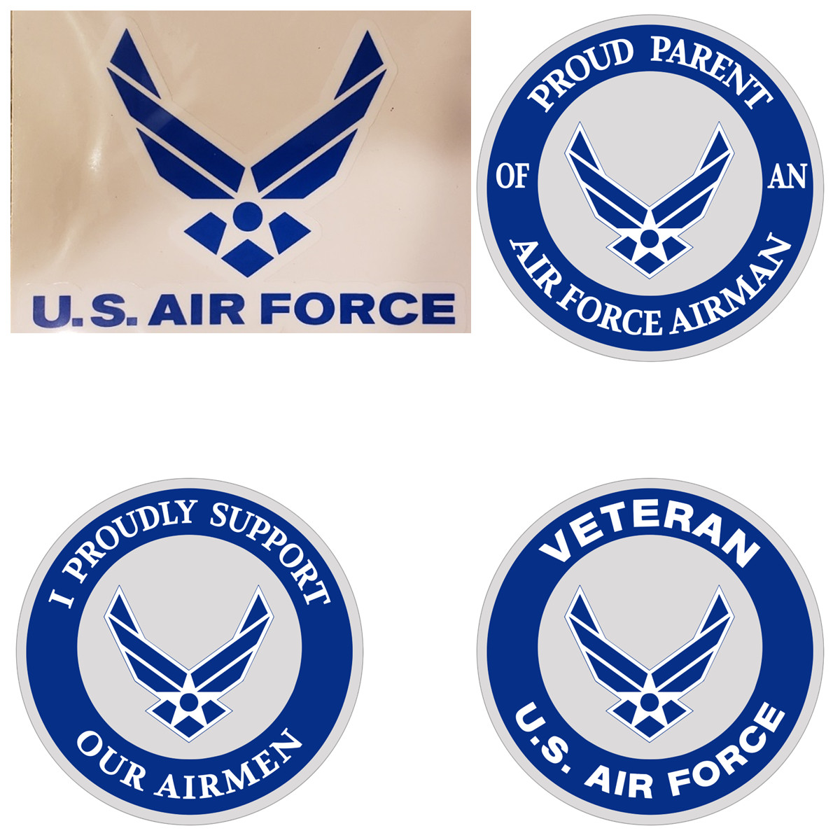 Air Force Decals for Cars, Windows and Doors – Various Designs – Free Shipping!!